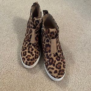 Cheeta low wedged heels ladies ankle boots